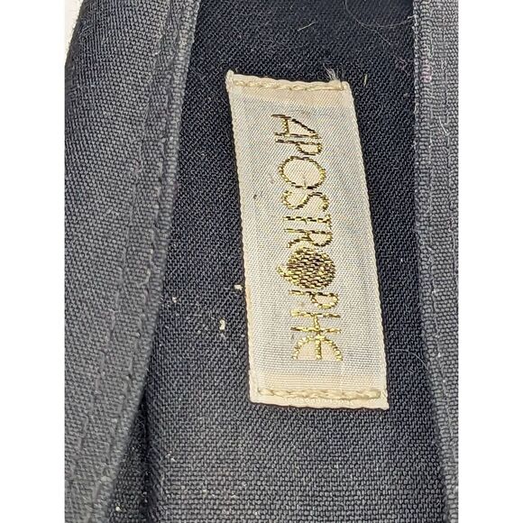 Vintage Apostrophe Wedges 7.5 Southwestern Embroidered Design Peep Toe Shoes Cut - Picture 2 of 9